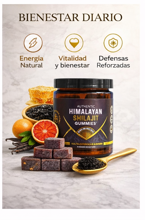 Himalayan Shilajit Gummies 💎 Fuente de Energía vital y Natural